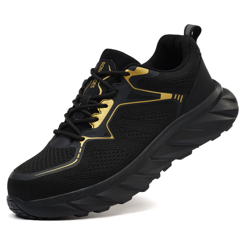 Rona Shoes Veiligheidsschoenen Werkschoen Stalen Neus Schoenen Werksneakers Veiligheidssneakers Comfortabel Sportieve Lichte Heren Dames Armor Black EU 47 Rona Shoes Veiligheidsschoenen Werkschoen Stalen Neus Schoenen Werksneakers Veiligheidssneakers Comfortabel Sportieve Lichte Heren Dames Armor Black EU 47