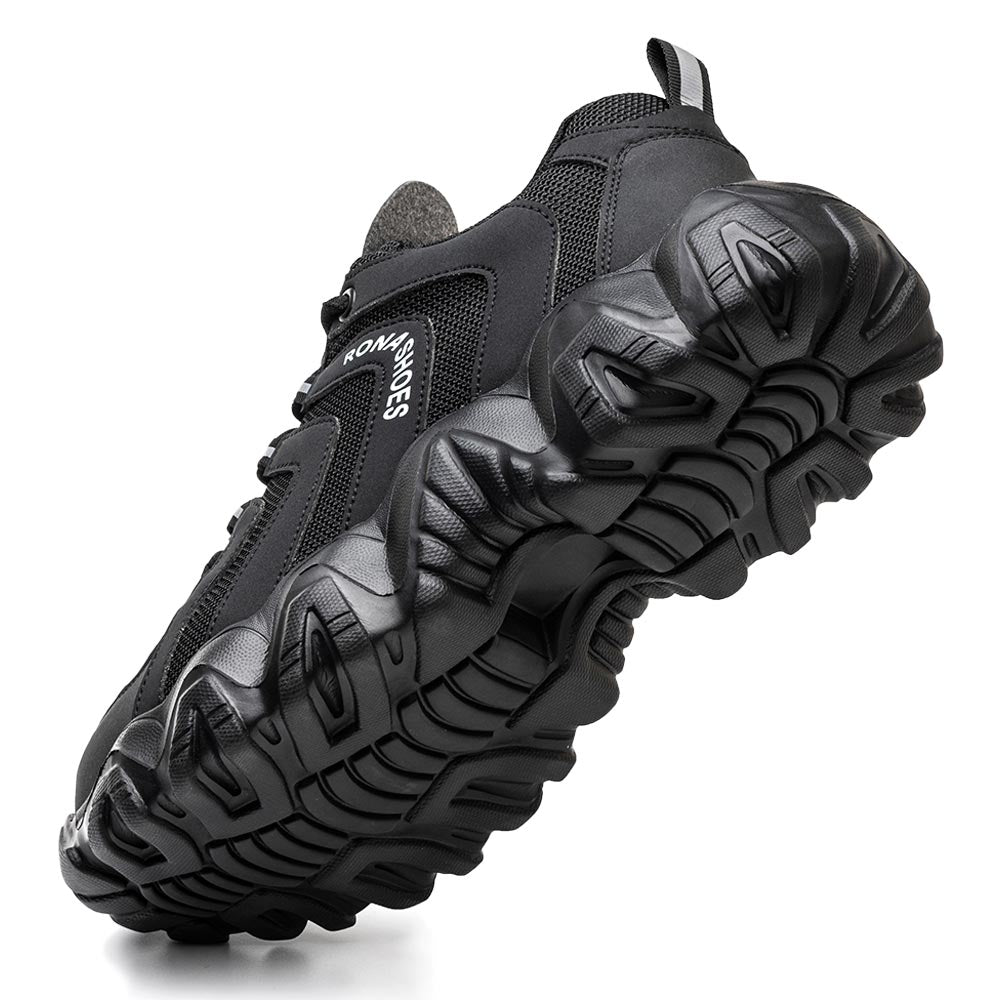 Black Hammer Veiligheidsschoenen voor mannen zonder metaal S1P SRC Ultra lichtgewicht met beschermende neuzen Kevlar middenzool werkschoenen zonder metaal Enkelhoge wandelschoenen 1997 (45 EU Black Hammer Veiligheidsschoenen voor mannen zonder metaal S1P SRC Ultra lichtgewicht met beschermende neuzen Kevlar middenzool werkschoenen zonder metaal Enkelhoge wandelschoenen 1997 (45 EU